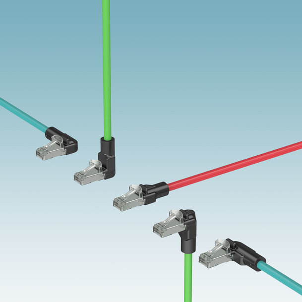 RJ45 patch cables for industrial applications